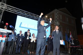 Rijeka: Premijer Plenkovi?? na predizbornom skupu HDZ-a i koalicijskih partnera