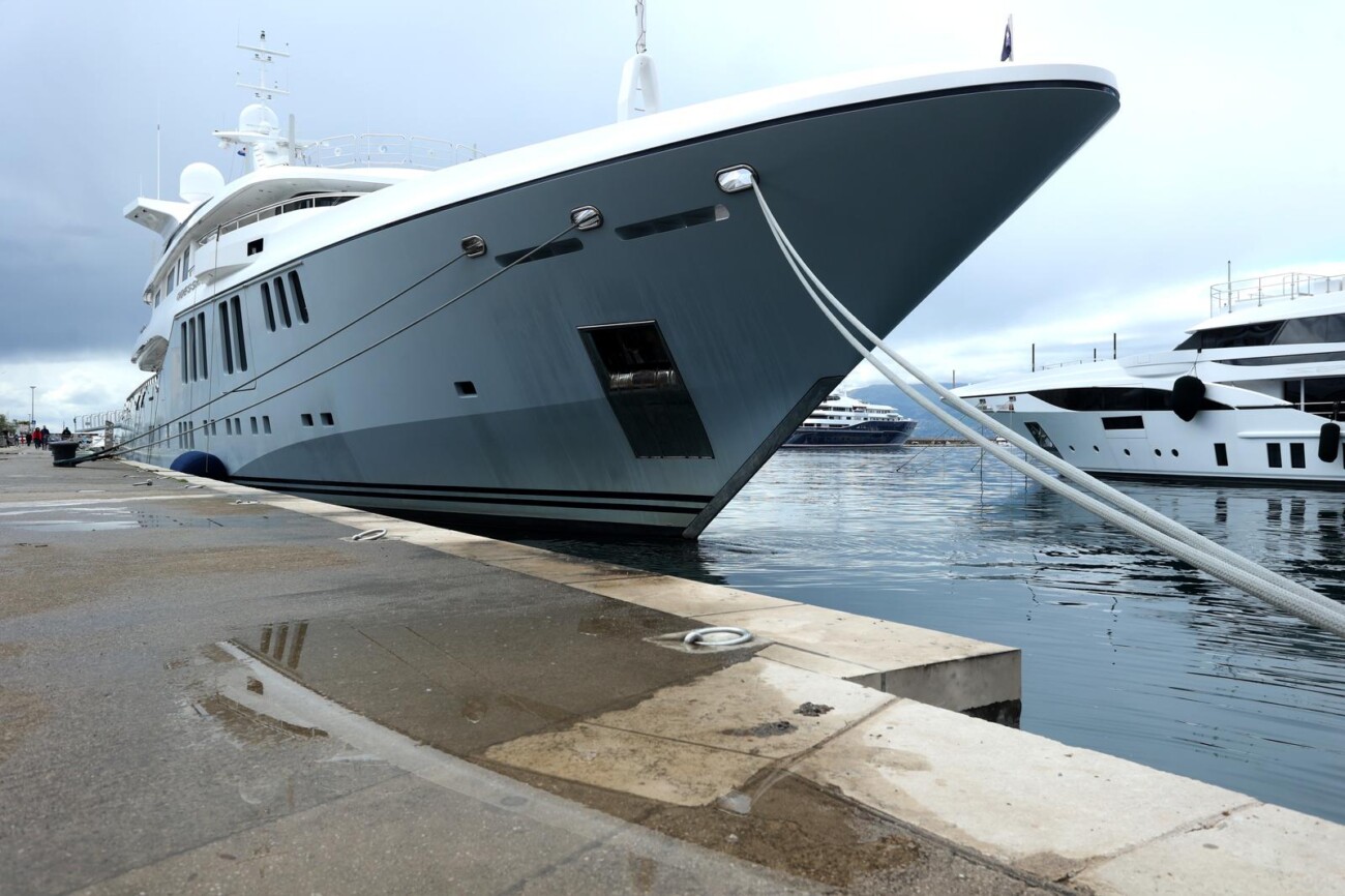 Jahta Odessa II, u vlasništvu milijardera Lena Blavatnika, privezana je u riječkoj luci Jahta Odessa II, u vlasništvu milijardera Lena Blavatnika, privezana je u riječkoj luci