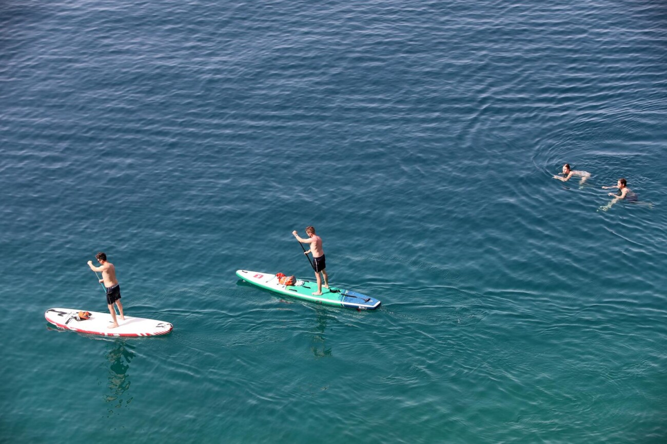 Rijeka: Kupa?i na gradskoj plai Sabli?evo Rijeka: Kupa?i na gradskoj plai Sabli?evo