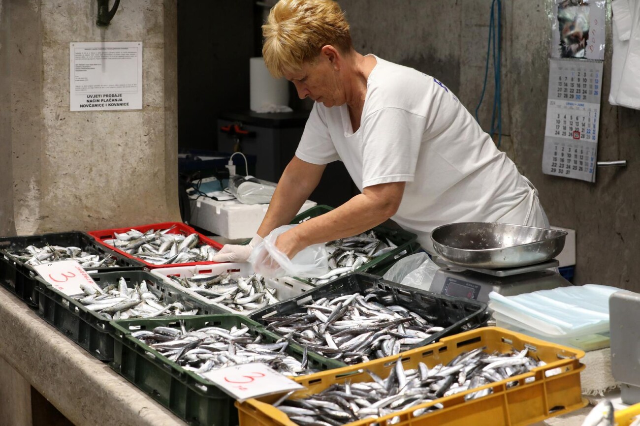 Rijeka: Bogata ponuda ribe na riječkoj ribarnici