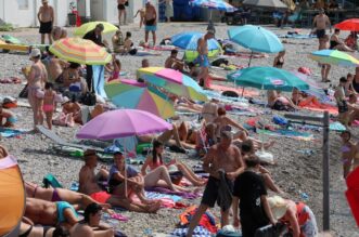 Rijeka: Mravinjak na plaži pod stadionom na Kantridi