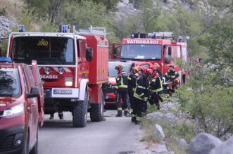 Makarska: Vatrogasci na zgarištu u parku prirode Biokovo