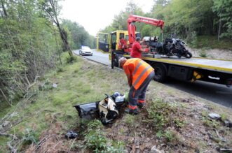 Klana: Dvije osobe poginule u slijetanju motocikla s ceste nedaleko od Rijeke