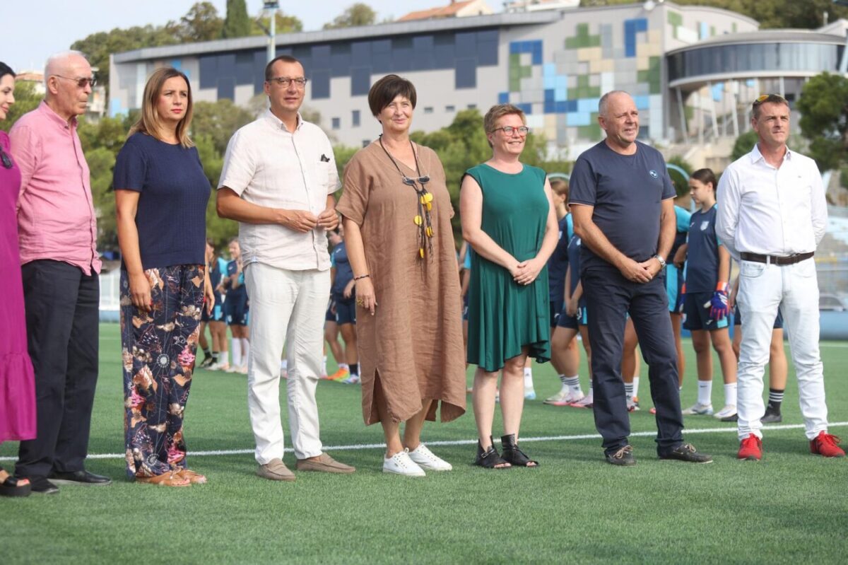 Rijeka: Obilazak uređenog pomoćnog igrališta stadiona Kantrida