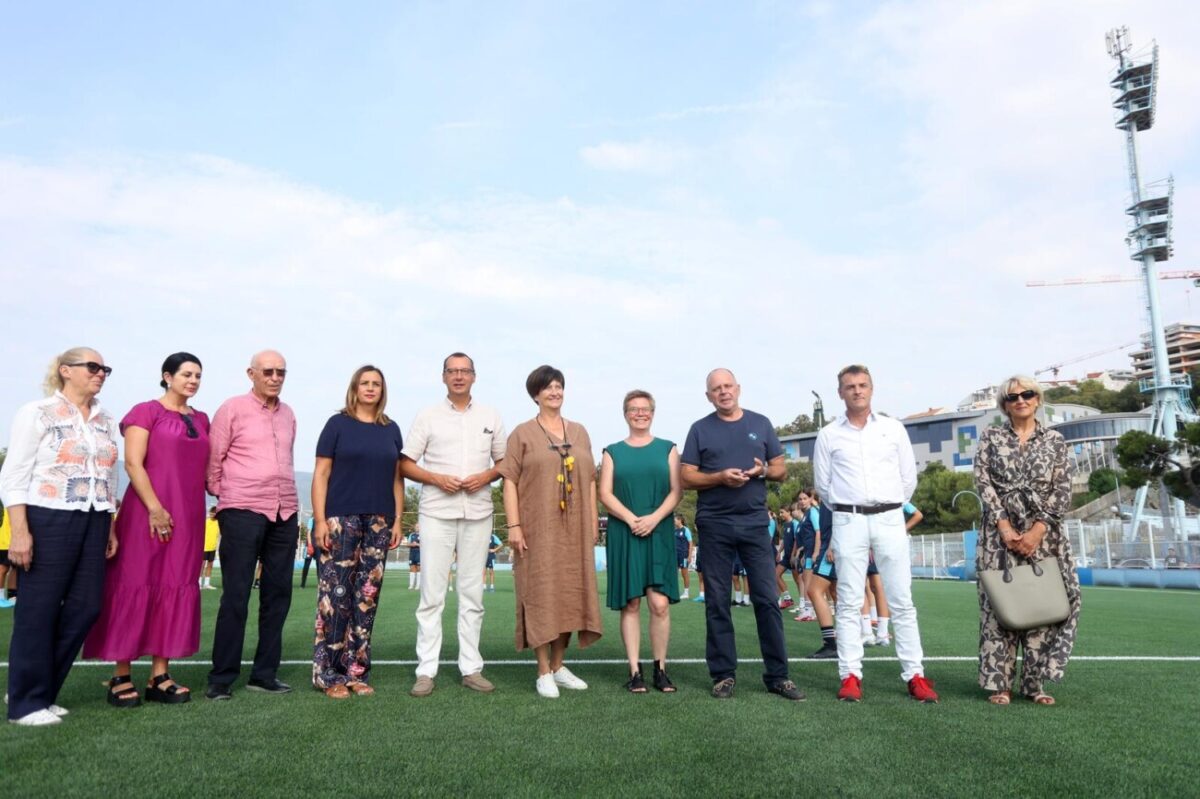 Rijeka: Obilazak uređenog pomoćnog igrališta stadiona Kantrida