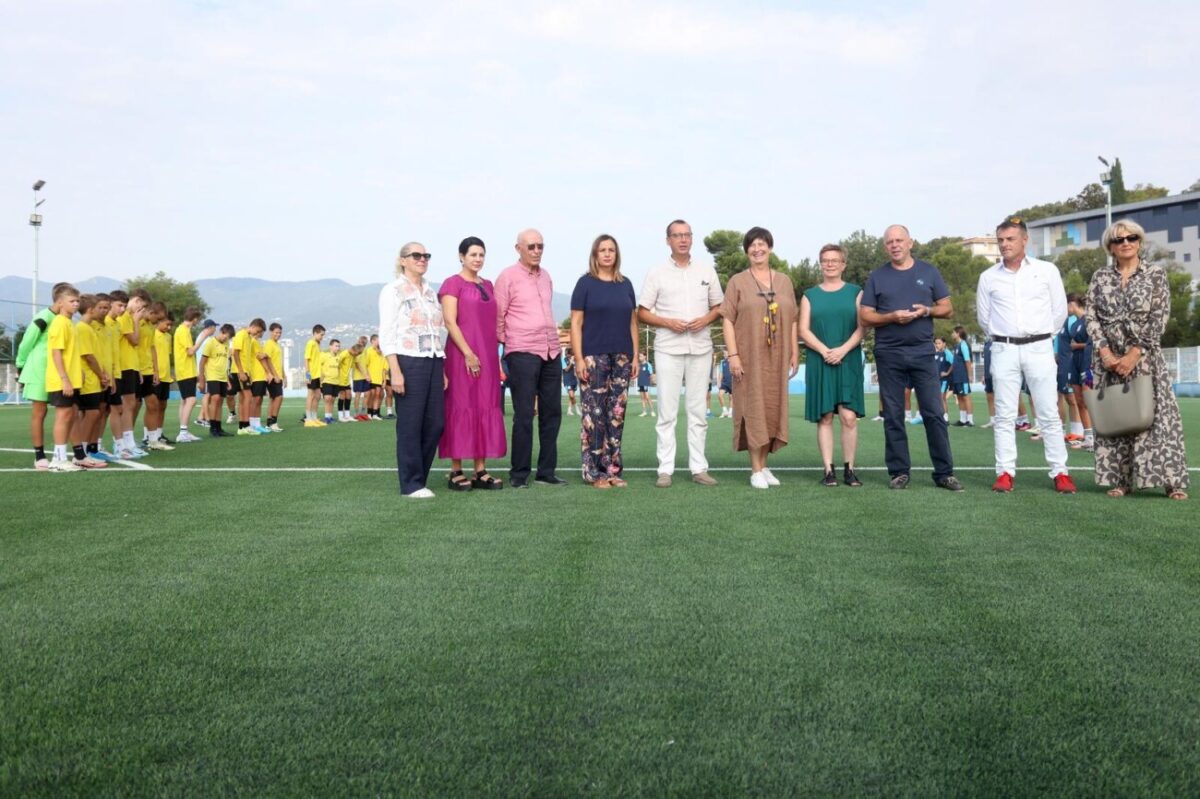 Rijeka: Obilazak uređenog pomoćnog igrališta stadiona Kantrida