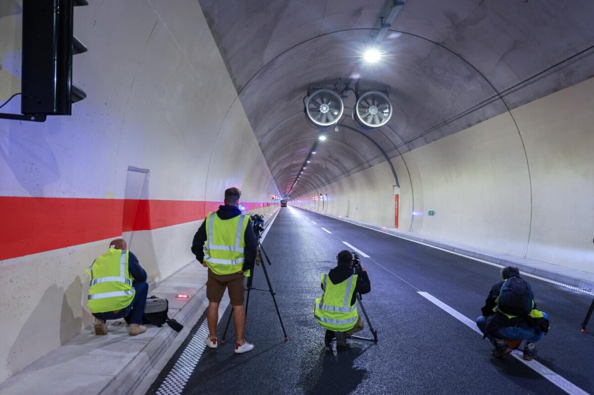 Obilazak dovršene nove cijevi Tunela Učka koja se danas pušta u promet