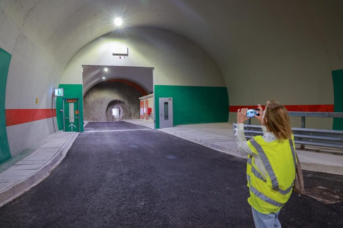 Obilazak dovršene nove cijevi Tunela Učka koja se danas pušta u promet