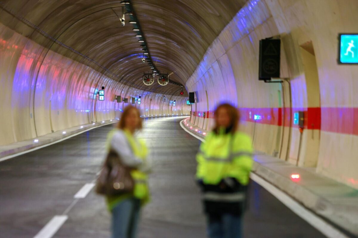 Obilazak dovršene nove cijevi Tunela Učka koja se danas pušta u promet