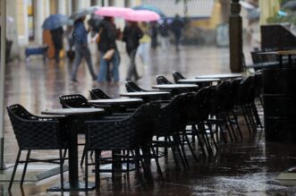 Rijeka: Kišni dan u centru grada