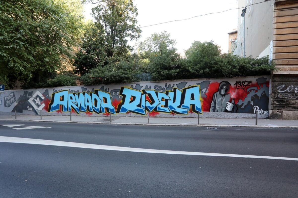 Rijeka: Novi mural Armade na zidu u ulici Pomerio