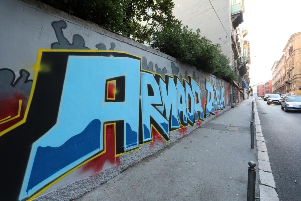 Rijeka: Novi mural Armade na zidu u ulici Pomerio