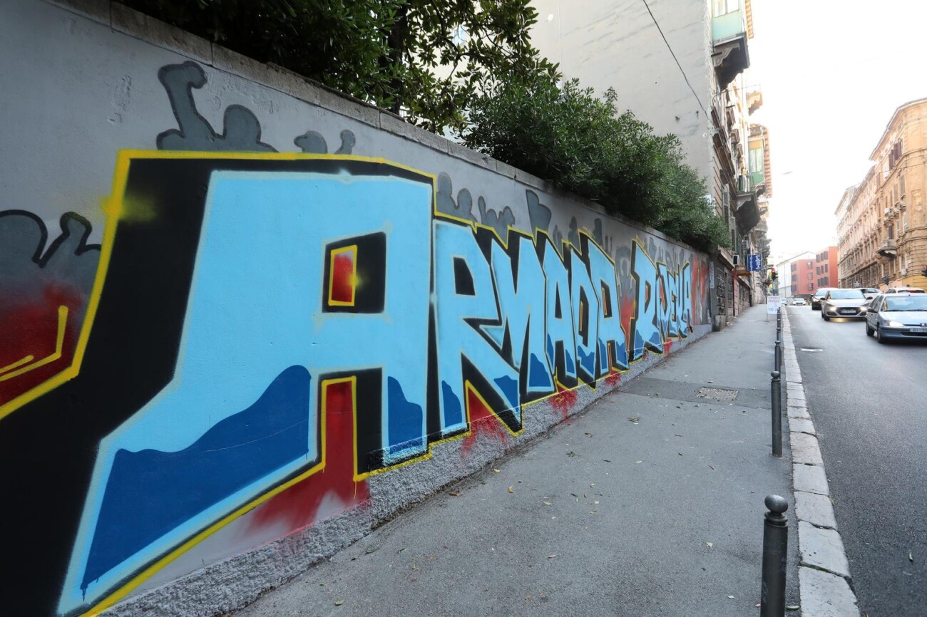 Rijeka: Novi mural Armade na zidu u ulici Pomerio Rijeka: Novi mural Armade na zidu u ulici Pomerio