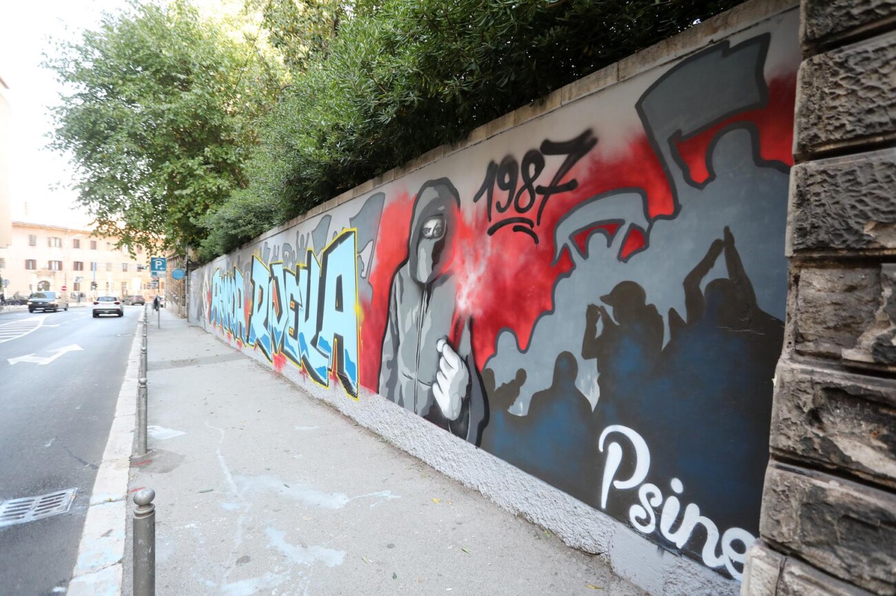 Rijeka: Novi mural Armade na zidu u ulici Pomerio Rijeka: Novi mural Armade na zidu u ulici Pomerio