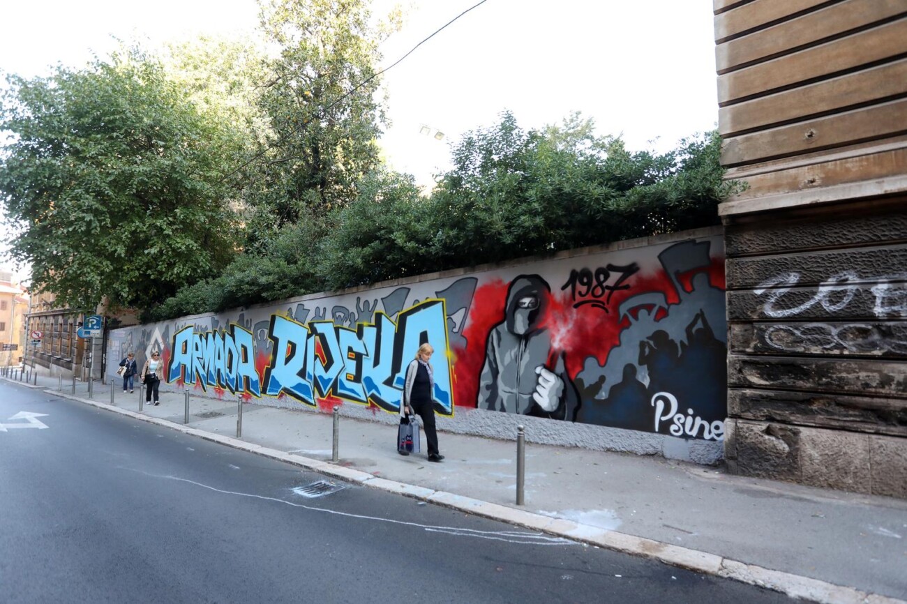 Rijeka: Novi mural Armade na zidu u ulici Pomerio Rijeka: Novi mural Armade na zidu u ulici Pomerio