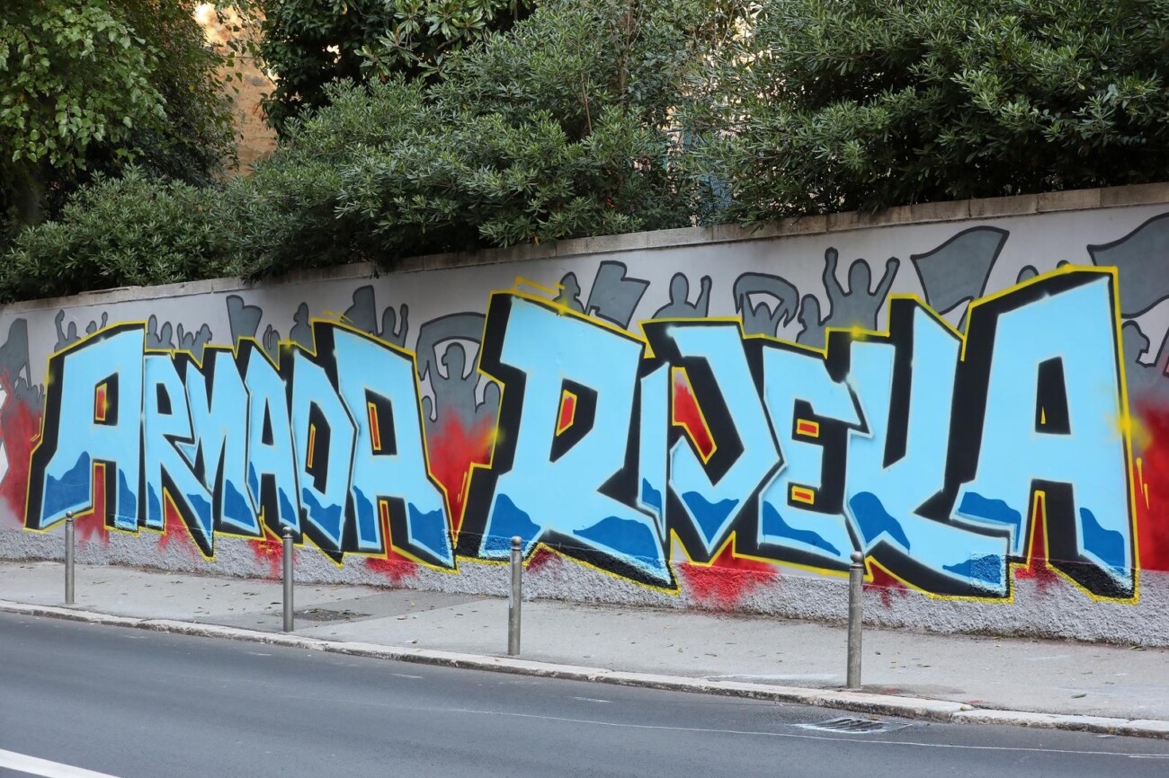 Rijeka: Novi mural Armade na zidu u ulici Pomerio Rijeka: Novi mural Armade na zidu u ulici Pomerio