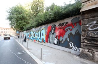 Rijeka: Novi mural Armade na zidu u ulici Pomerio