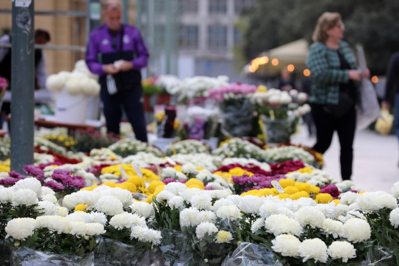 Rijeka: Prodaja cvijeća uoči blagdana Svih svetih Rijeka: Prodaja cvijeća uoči blagdana Svih svetih