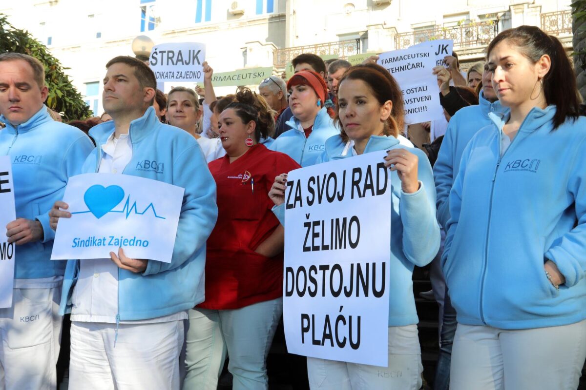 Rijeka: Štrajk medicinskih djelatnika u KBC-u Rijeka