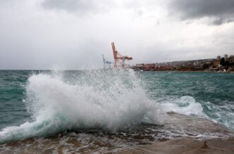 Rijeka: Jako jugo na moru pred Rijekom