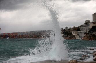 Rijeka: Jako jugo na moru pred Rijekom