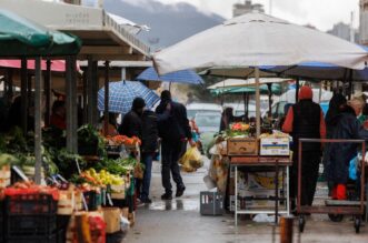 Rijeka: Kiša te jugo otežavaju rad na tržnici