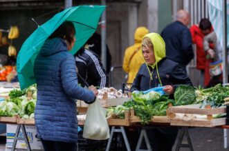 Rijeka: Kiša te jugo otežavaju rad na tržnici