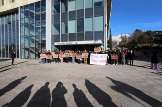 Rijeka: Prosvjed podrške riječkih studenata kolegama u Srbiji