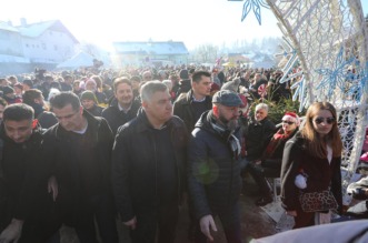 Predsjednik Zoran Milanović na tradicionalnom dočeku Nove godine u podne u Fužinama