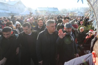 Predsjednik Zoran Milanović na tradicionalnom dočeku Nove godine u podne u Fužinama