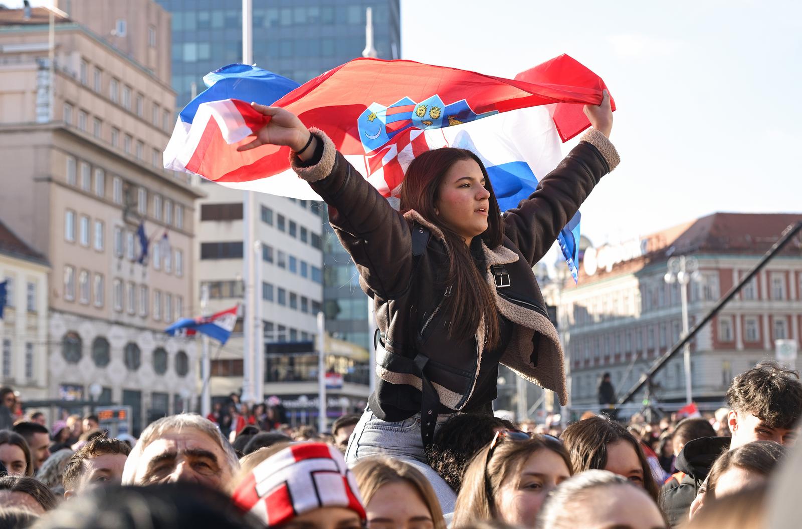 Zagreb: Svečani doček rukometaša nakon osvojenog srebra na Svjetskom prvenstvu Zagreb: Svečani doček rukometaša nakon osvojenog srebra na Svjetskom prvenstvu