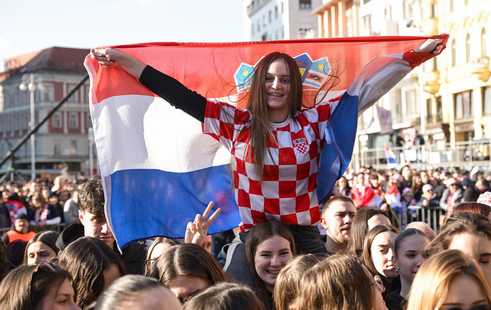 Zagreb: Svečani doček rukometaša nakon osvojenog srebra na Svjetskom prvenstvu Zagreb: Svečani doček rukometaša nakon osvojenog srebra na Svjetskom prvenstvu