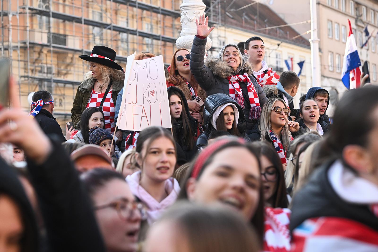 Zagreb: Svečani doček rukometaša nakon osvojenog srebra na Svjetskom prvenstvu Zagreb: Svečani doček rukometaša nakon osvojenog srebra na Svjetskom prvenstvu