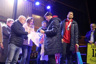 Rijeka: Doček srebrnih Tina Lučina, Filipa Glavaša i Valtera Matoševića