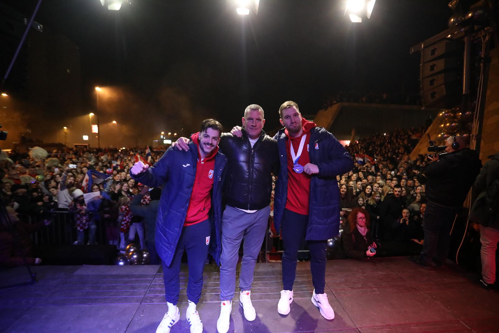 Rijeka: Doček srebrnih Tina Lučina, Filipa Glavaša i Valtera Matoševića Rijeka: Doček srebrnih Tina Lučina, Filipa Glavaša i Valtera Matoševića