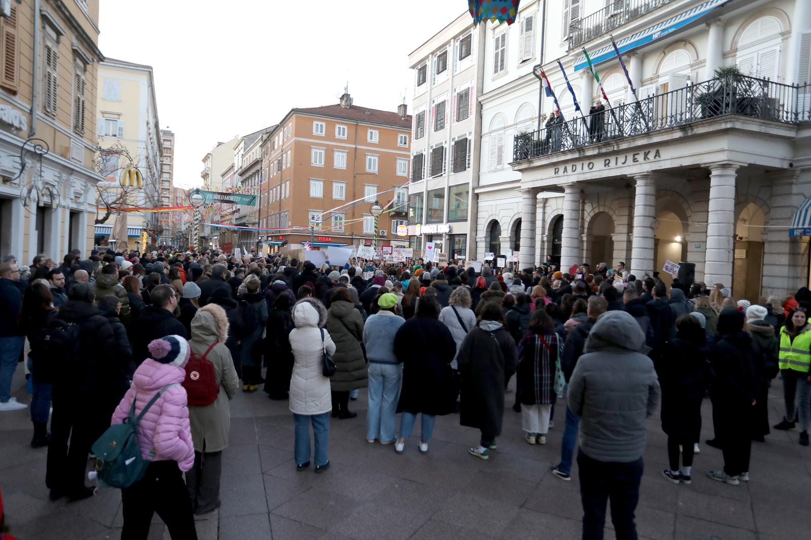 Rijeka: Skup podrške studentima u Srbiji