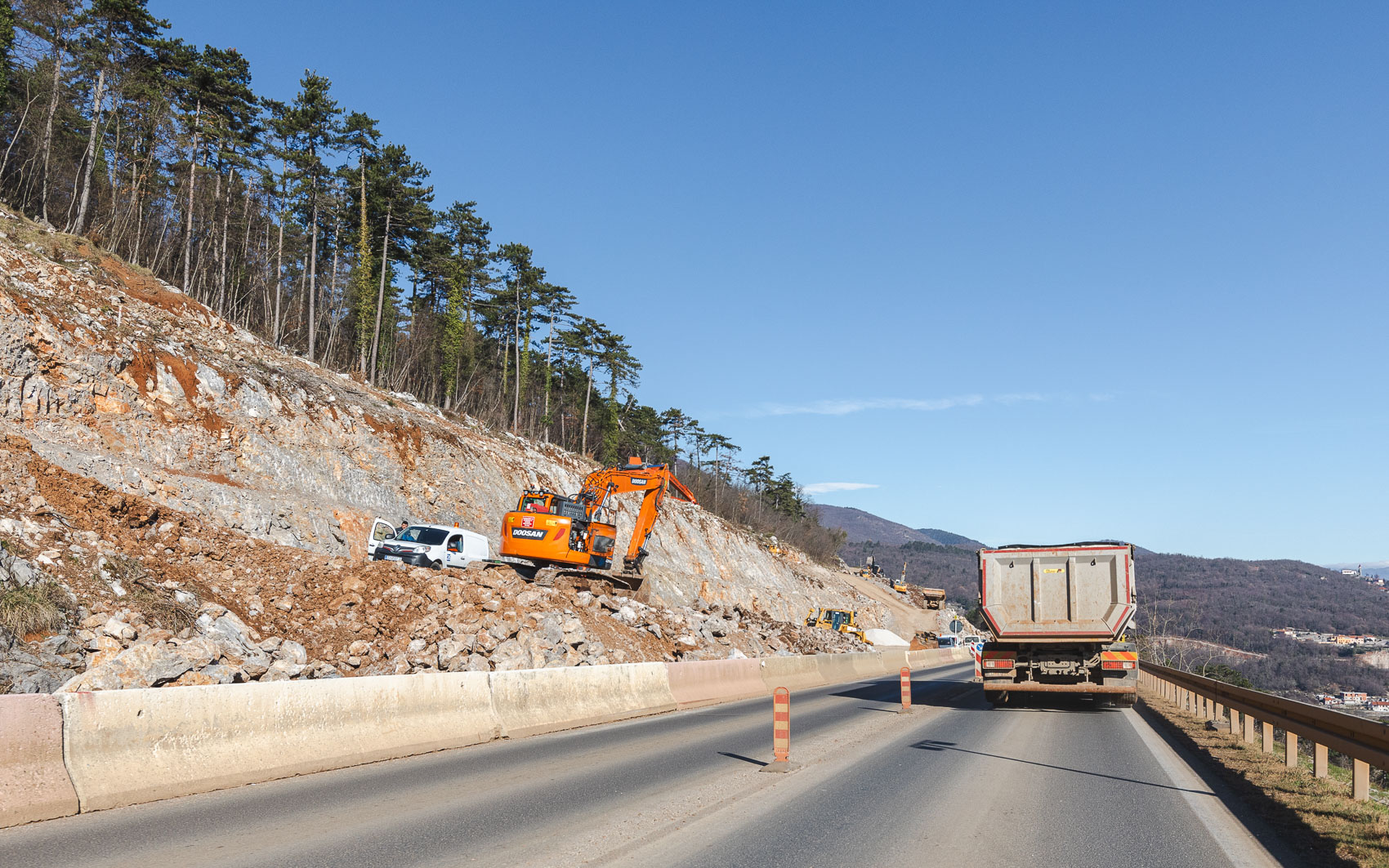 Radovi dionica Učka autoput cesta-5180 Radovi dionica Učka autoput cesta-5180