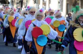 Rijeka: Povorka maškara na Riječkom karnevalu Rijeka: Povorka maškara na Riječkom karnevalu