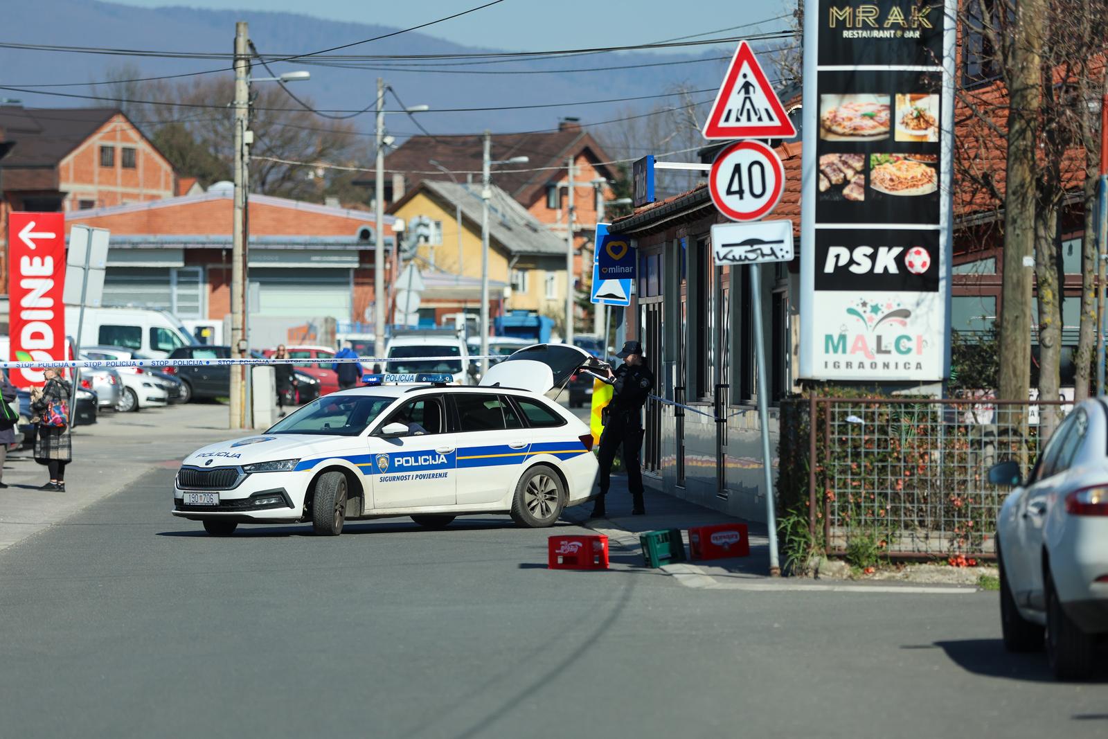 Zagreb: Policijski očevid u Dubravi gdje je jutros došlo do pucnjave