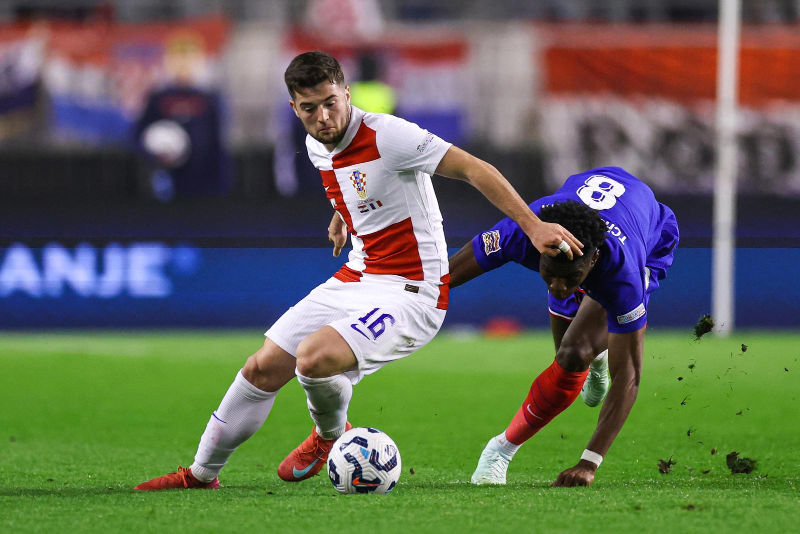 Prva utakmica četvrtfinala UEFA Lige nacija između Hrvatske i Francuske Prva utakmica četvrtfinala UEFA Lige nacija između Hrvatske i Francuske