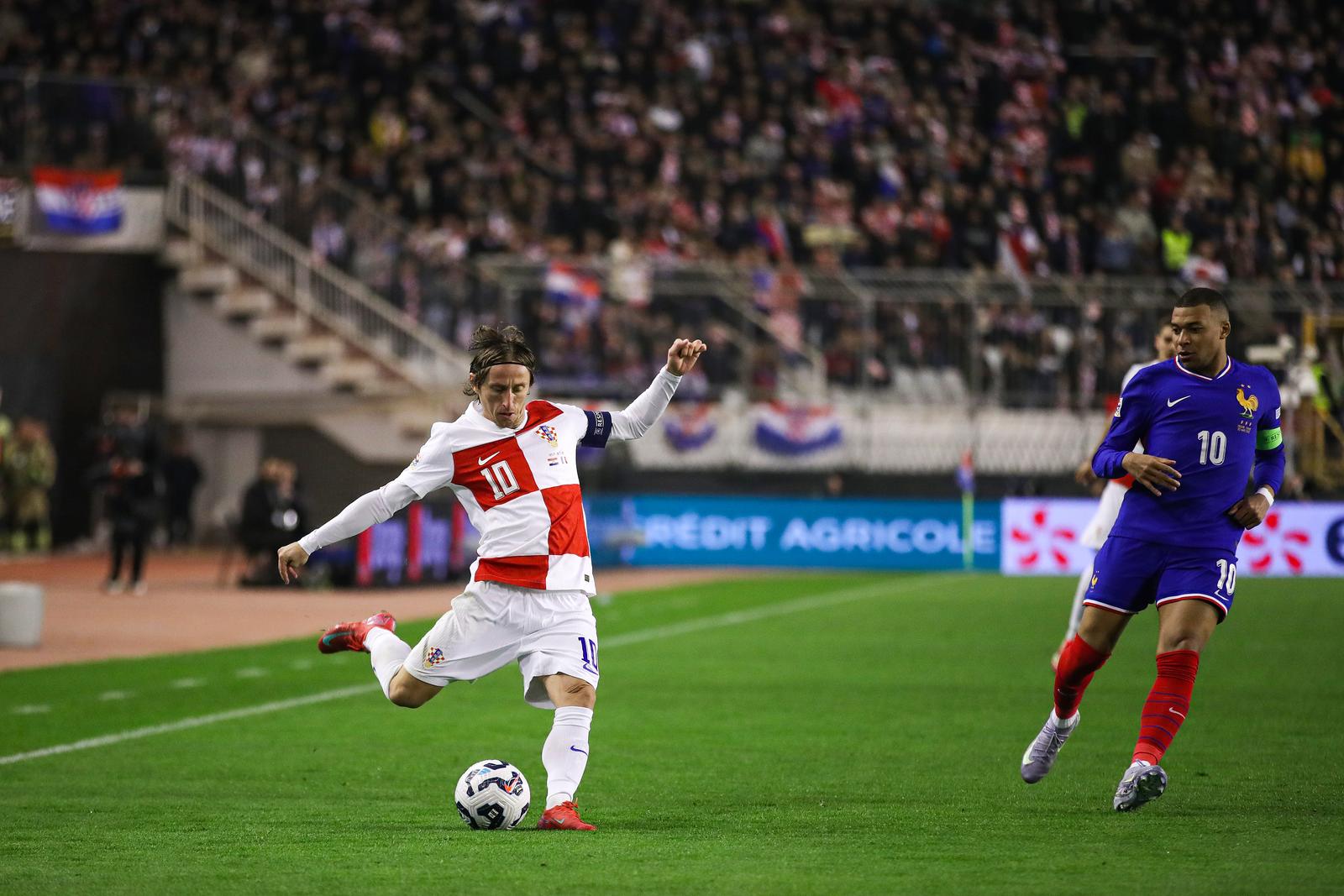 Prva utakmica četvrtfinala UEFA Lige nacija između Hrvatske i Francuske Prva utakmica četvrtfinala UEFA Lige nacija između Hrvatske i Francuske