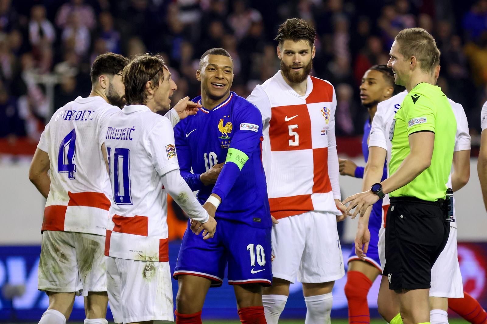 Prva utakmica četvrtfinala UEFA Lige nacija između Hrvatske i Francuske