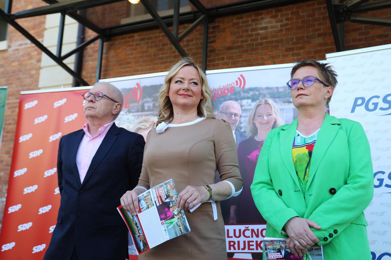Rijeka: Predstavljanje članova SDP-ove koalicije za Gradsko vijeće