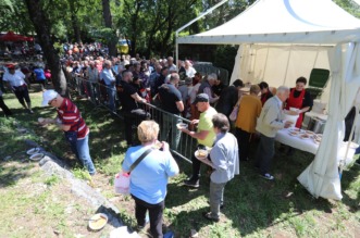 Rijeka: Prvomajska proslava na Trsatu