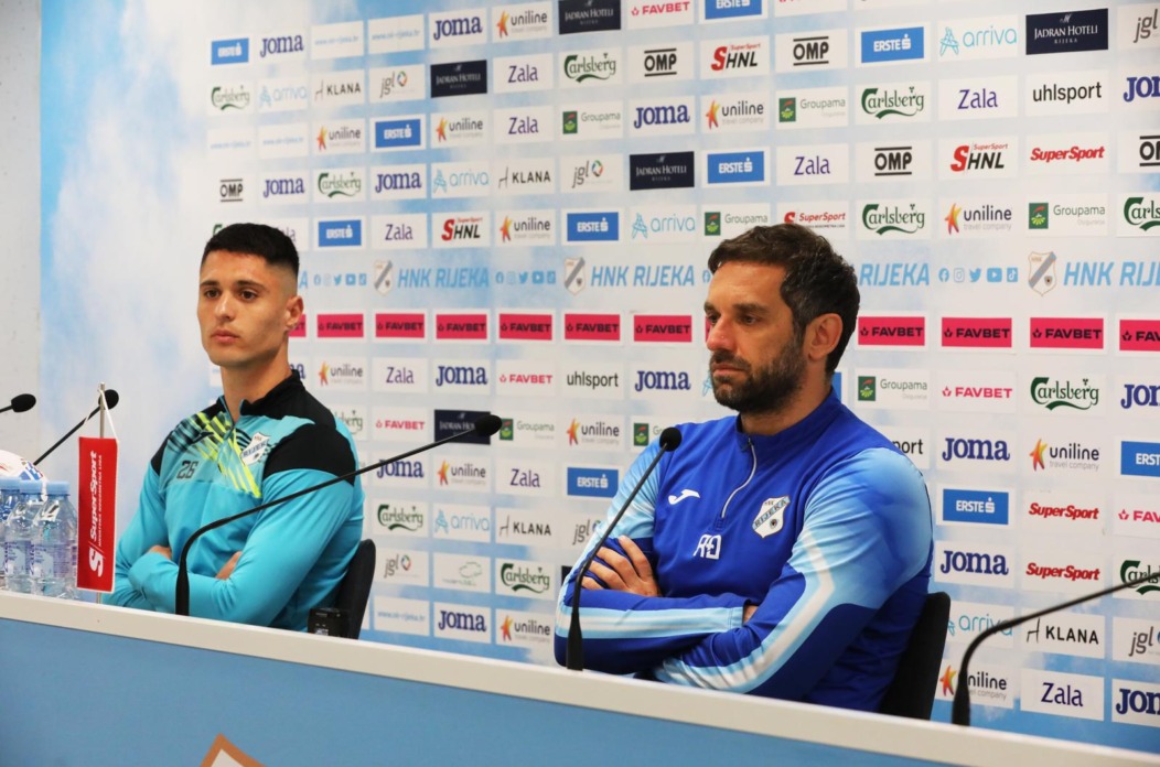 Rijeka: Trener Đalović i igrač Manev na konferenciji HNK Rijeke