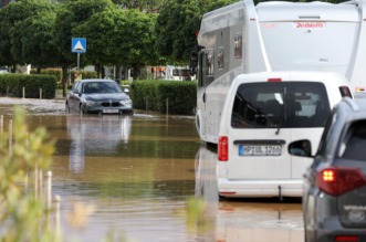 Potopljene ulice Medulina nakon jakog nevremena Potopljene ulice Medulina nakon jakog nevremena