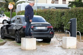 Potopljene ulice Medulina nakon jakog nevremena Potopljene ulice Medulina nakon jakog nevremena