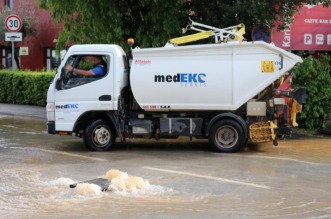 Potopljene ulice Medulina nakon jakog nevremena Potopljene ulice Medulina nakon jakog nevremena