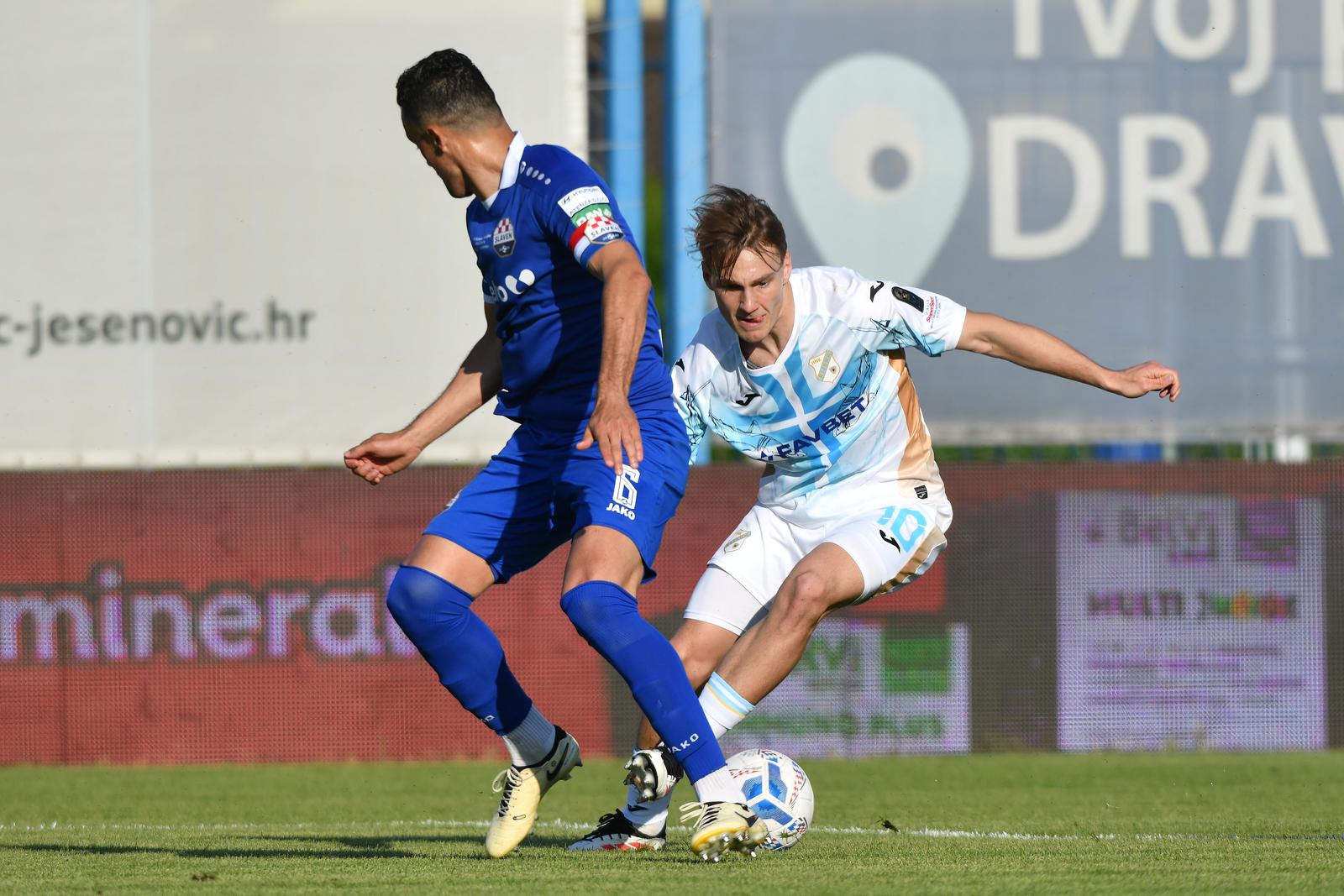 Slaven Belupo i Rijeka sastali se u prvoj utakmici finala Hrvatskog nogometnog kupa