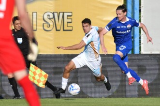 Slaven Belupo i Rijeka sastali se u prvoj utakmici finala Hrvatskog nogometnog kupa